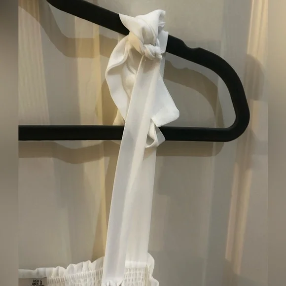 NWT Black Tape Women's Tied-Strap Smocked Maxi Dress - Picture 6 of 6